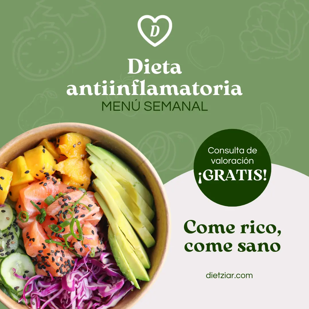 Menú Semanal Para Una Dieta Antiinflamatoria